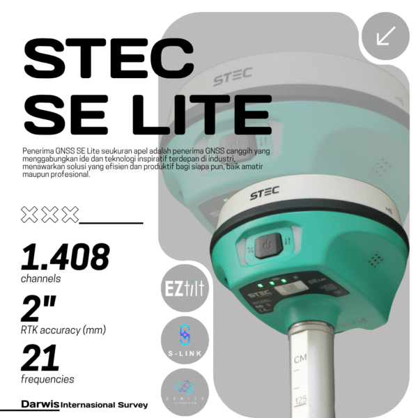GNSS RTK STEC SE Lite  Apple sized Receiver Bergaransi