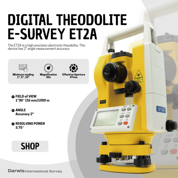 Digital Theodolite E-Survey ET2A