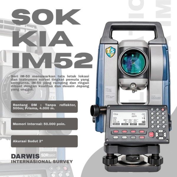 Total Station Sokkia IM-52 Intelligent Measurement