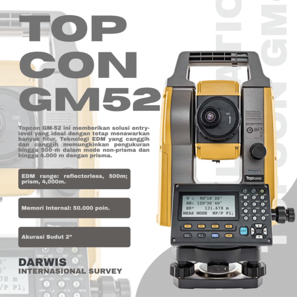 Total Station Topcon GM-52 Geodetic Measurement Station