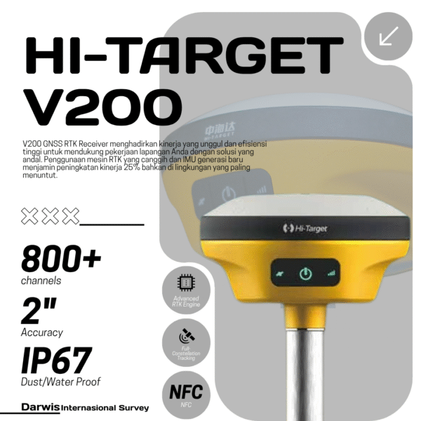 GNSS RTK Hi-Target V200 Good things come in small packages